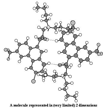 molecule in 2D