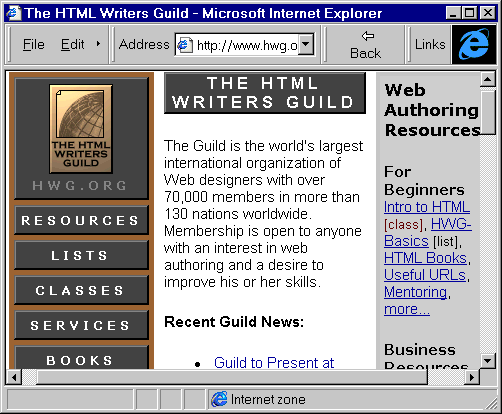 The HTML Writer's Guild Home Page