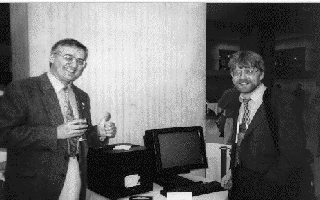 Robert Cailliau, Brian Kelly and Tim Berners-Lee's NeXT computer