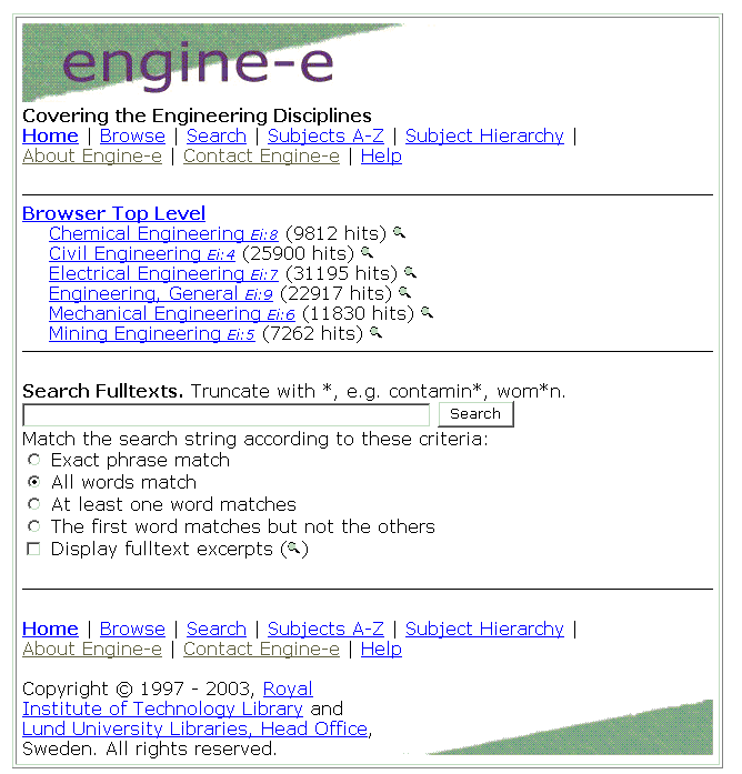 Figure 1: screenshot (25KB): Engine-e