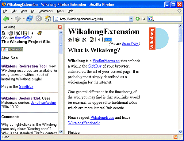 screenshot (73KB): Figure 2: Wikalong
