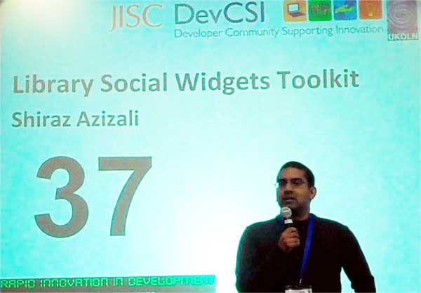 photo (22KB) : Figure 2 : Shiraz Azizali won the 'most improved' pitch award.
