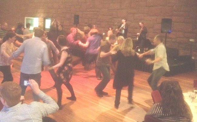 Delegates enjoying a ceilidh at the end of day one