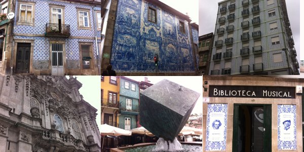 Some of the façades of Porto