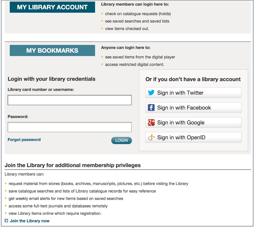 Figure 4: Library online registration forms