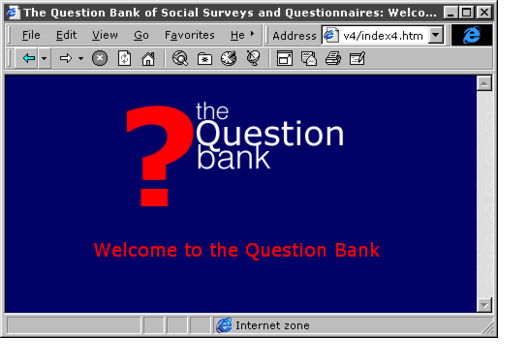 question bank opening screen