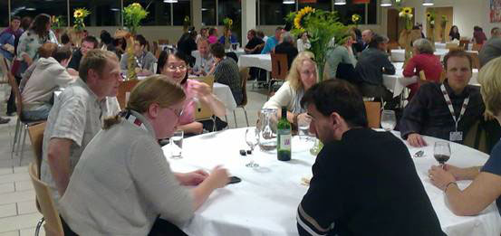 photo (34KB) : The conference meal on the first day took place at The Edge, University of Sheffield