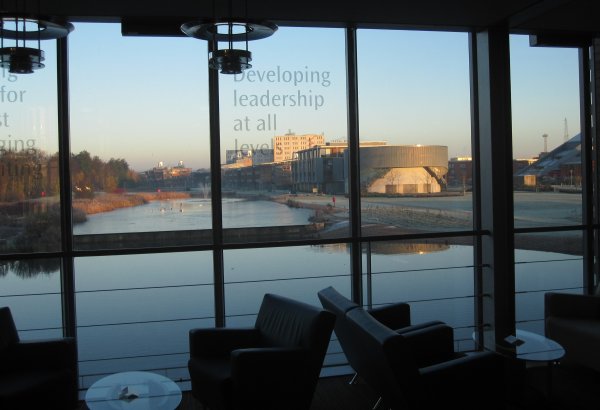 photo (39KB) : View from the conference venue to the Learning Sciences Research Institute of the University of Nottingham, photo: Tore Hoel