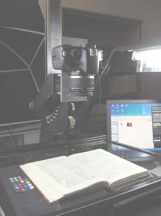Figure 3: Digitising equipment constructed by FSL