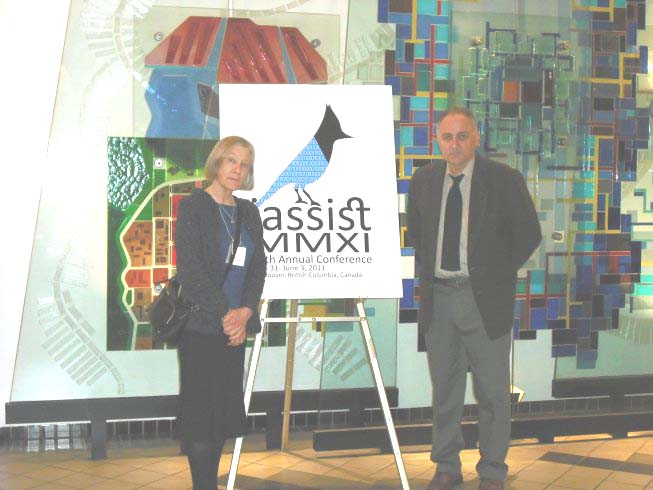 Co-organisers of the 37th IASSIST Conference: Mary Luebbe, Data Services Librarian, University of British Columbia Libraries and Walter Piovesan, Director, Research Data Services, Simon Fraser University.