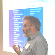 Richard Green presenting Hydra @ Hull (Photo courtesy of Simon Lamb, University of Hull.)